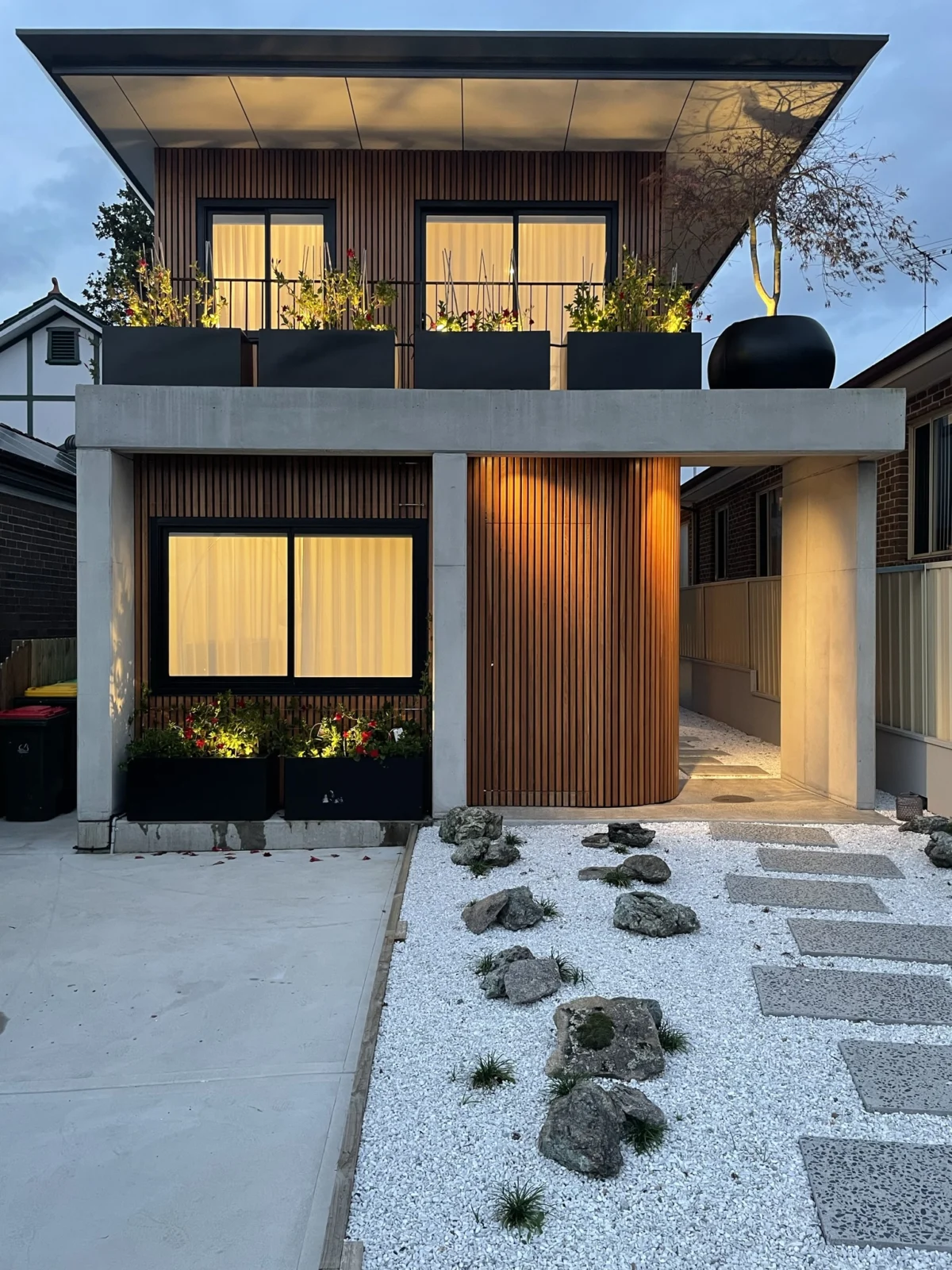 Abbotsford Residence — Front elevation